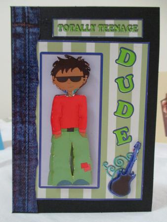 Dude 5 - Teen Boy Card by Wilma Sanderson