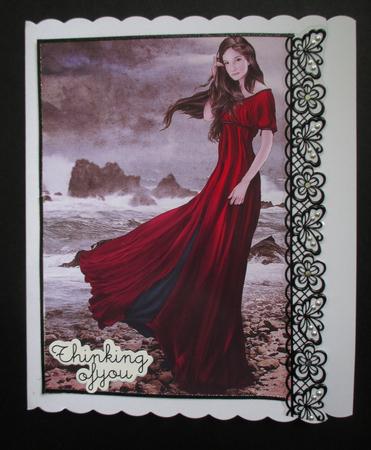 Lady Guinevere A4 (red) by Wilma Sanderson