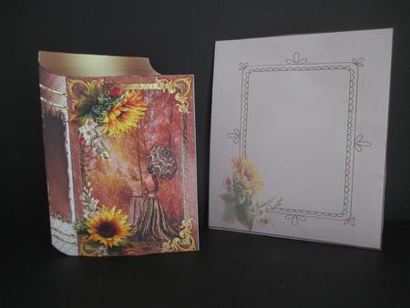 Autumn Tones Book Shaped Card Mini Kit Plus Envelope by Wilma Sanderson