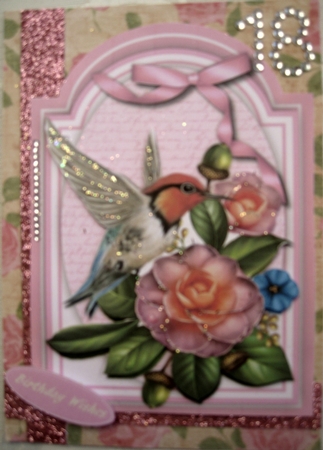 Beautiful Humming Bird and Camellias 4 by Wynona Oneil