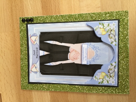Happy Grooms Wedding Day Topper  by Wynona Oneil