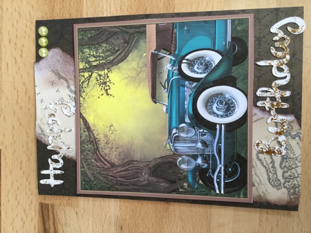 car in the woods by Wynona Oneil