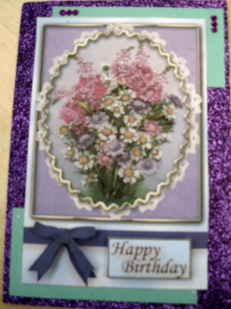Birthday Floral Quick card by Wynona Oneil