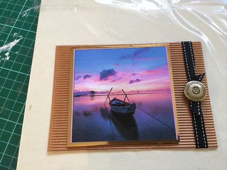 Boat at Sunrise Topper by Wynona Oneil