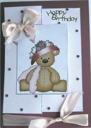 Teddy Bear Fold Back Sheet by Wynona Oneil