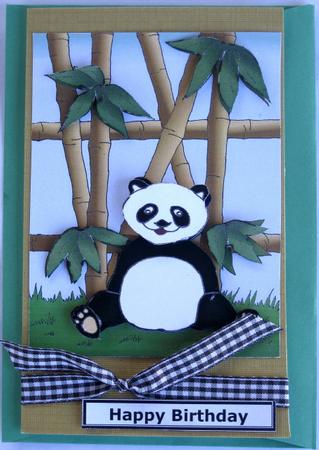 Panda Decoupage by Wynona Oneil
