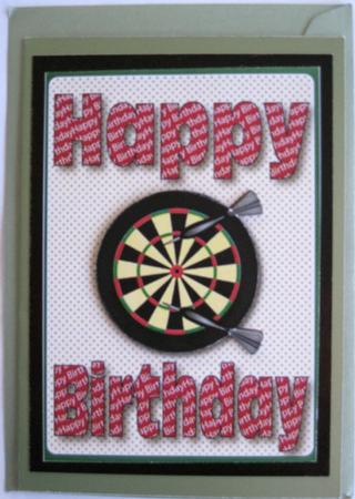 Happy Birthday Dartboard by Wynona Oneil