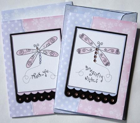 Dragonfly Wishes Notelet Set by Wynona Oneil