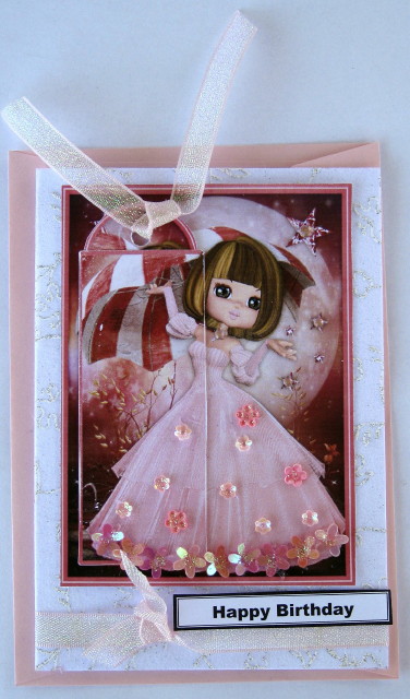 Pink Shimmers - Bookmark Pocket Card by Wynona Oneil