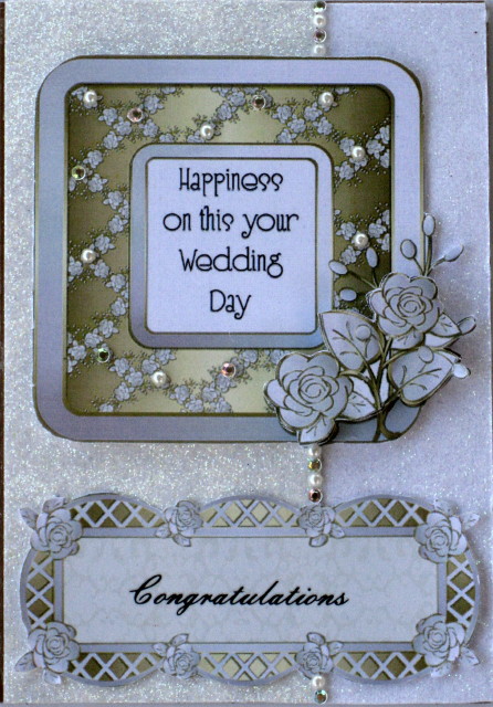 White & Gold Roses Wedding by Wynona Oneil