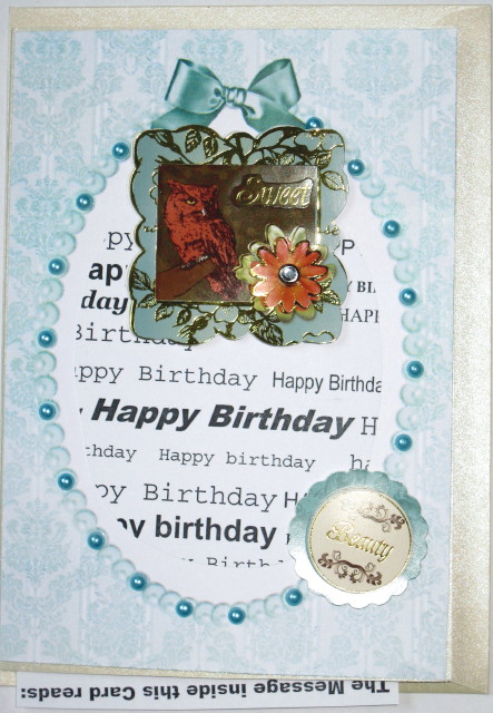 Pastel Demask & Pearl Card Fronts/frames by Wynona Oneil