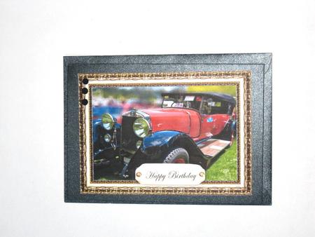 Red Baron Vintage Car 2 Card Sheet by Wynona Oneil