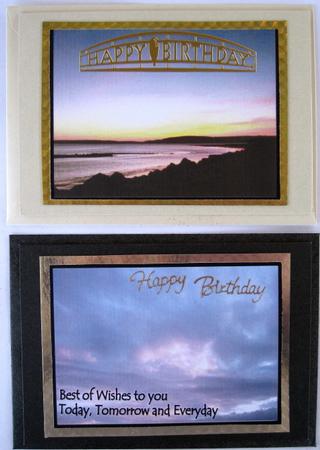 2 Sunset Toppers/card Fronts 1 by Wynona Oneil
