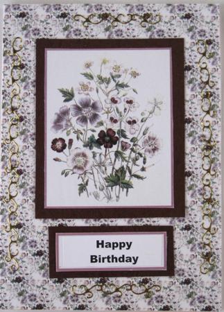 Geraniums Backing Sheet by Wynona Oneil