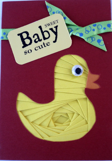 Rubber Duckie Iris Folding Pattern by Wynona Oneil