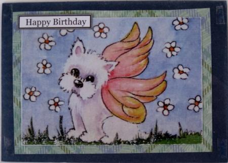 Westie Ballerina and Fairy Westie 2 Original Watercolours by Wynona Oneil