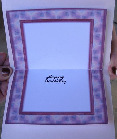 Pink Opalescent Frame Insert by Wynona Oneil