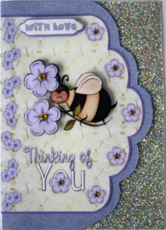 Another Bee-autiful Day Scallop Edge Card Fronts by Wynona Oneil