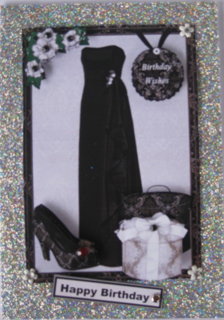 High Fashion in Black Brocade by Wynona Oneil