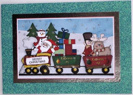 Christmas Snow Train by Wynona Oneil