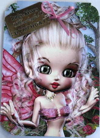 Elinor Fairy A4 Card Front 2 by Wynona Oneil