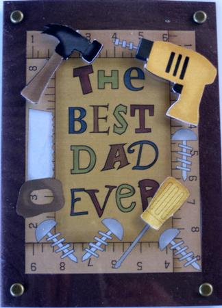 Best Dad Ever Birthday/Fathers Day Decoupage Topper by Wynona Oneil