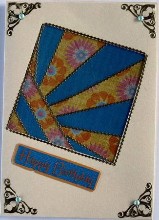 Paper Patchwork Quilt Square Pattern 5 by Wynona Oneil