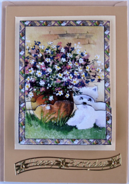 Westie with Planter Bottom Stacer by Wynona Oneil