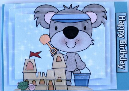 Koala Bear & Sandcastle Pyramid by Wynona Oneil