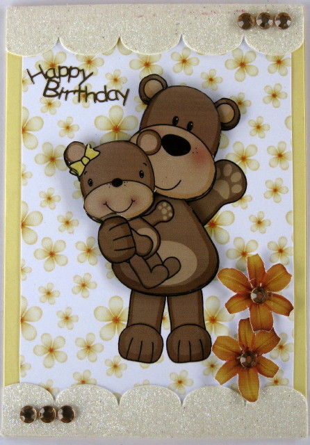 Pretty Daddy & Daughter Bear by Wynona Oneil