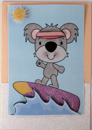 Surfing Koala Bear by Wynona Oneil