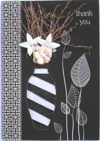 Vase 2 Iris Folding Pattern by Wynona Oneil