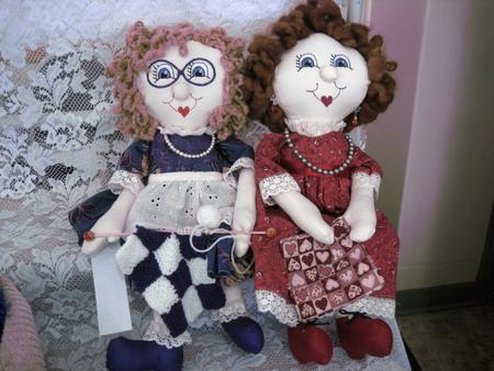 Granny Knitting & Granny Sewing a 22" Cloth Doll by Wynona Oneil