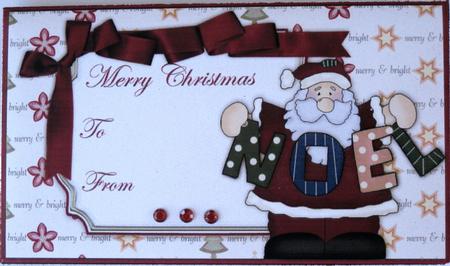 Christmas Money Wallet Santa & Noel by Wynona Oneil