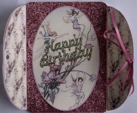Magical Fairies Oval Gate Fold Card Kit by Wynona Oneil