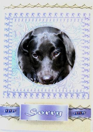 Labrador Card Front by Wynona Oneil