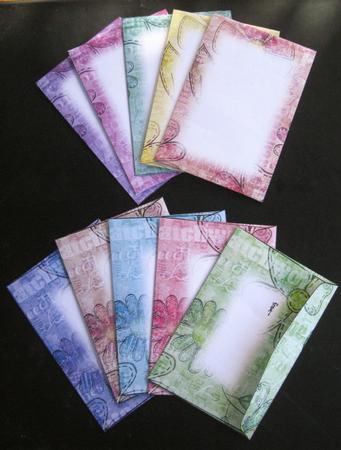 Bumper Value Pack of C6 Envelopes in Shabby Summertime Colours by Wynona Oneil