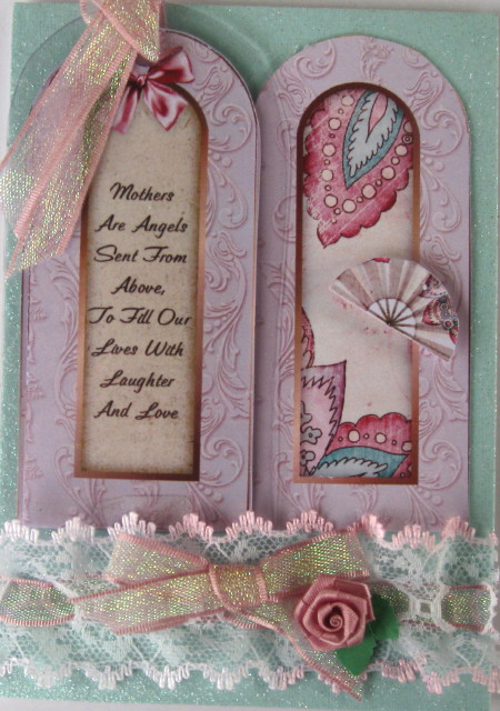 Vintage Floral 5c - Mothers - Folded Screen Card by Wynona Oneil