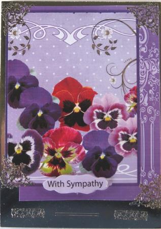 Pyramid Pansies and Topper by Wynona Oneil