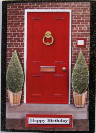 Red Door 3D Decoupage by Wynona Oneil