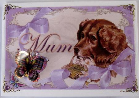 Puppy #2 Topper & Verse-mauve by Wynona Oneil