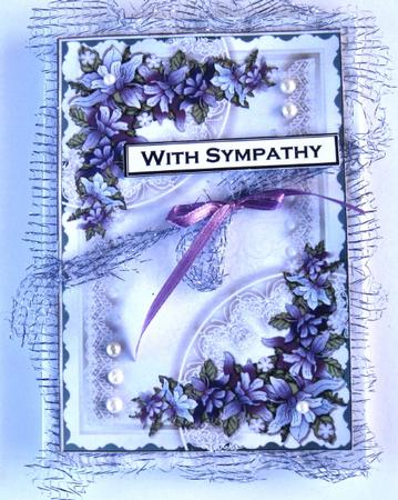Butterfly Elegance Card Topper 3 by Wynona Oneil