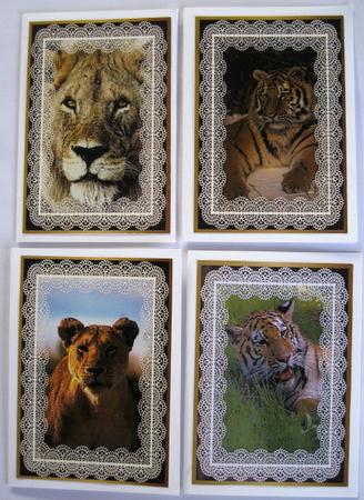 Big Cats 'n Lace Large Toppers by Wynona Oneil