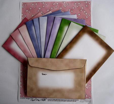 Bumper Value Pack of C6 Envelopes in Pretty Rose Colours by Wynona Oneil