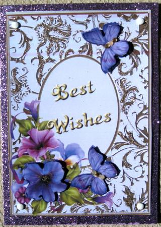 Petunia Corner - Best Wishes by Wynona Oneil