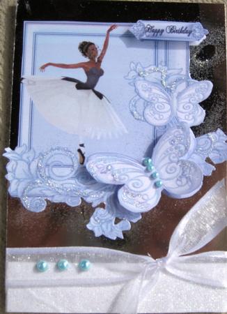 Ballerina Butterfly Blue by Wynona Oneil