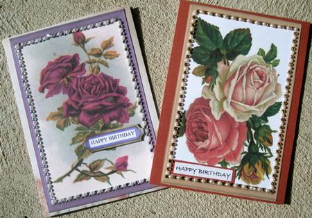 Two Lovely Rose Toppers by Wynona Oneil