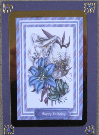 Beautiful Blue and White Lillys L by Wynona Oneil