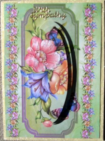 A Summer Spray of Flowers & Butterflies Oval Pyramids by Wynona Oneil