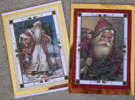 Vintage Father Christmas Pyramid Toppers Bumper Kit by Wynona Oneil